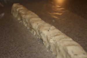 lavender shortbread cookie dough