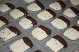 chocolate dipped lavender cookies 2