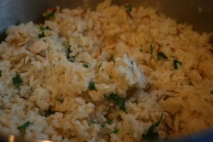almond rice pilaf