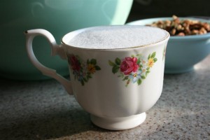 teacup of sugar