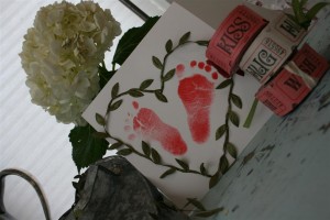 baby feet valentine