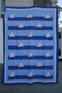 vintage sailboat quilt