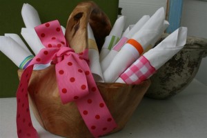 basket of napkins