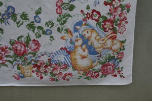 vintage Easter tablecloth