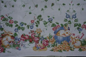 vintage Easter tablecloth 2