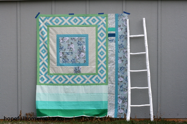 Till We Meet - simple quilt top by Hopeful Homemaker