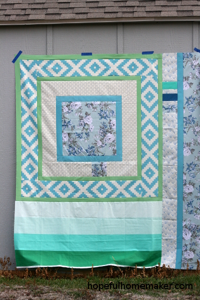 till we meet quilt top by hopeful homemaker