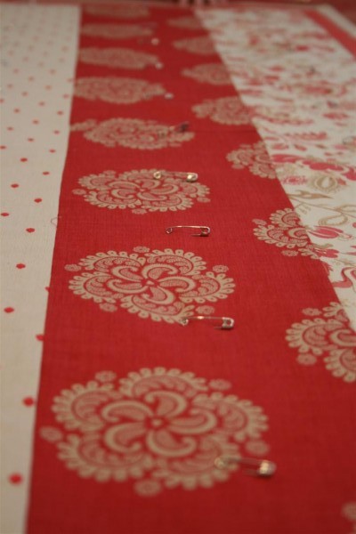 pins in fabric