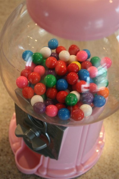 pink gumball machine