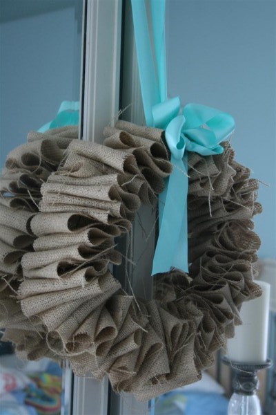 burlap wreath