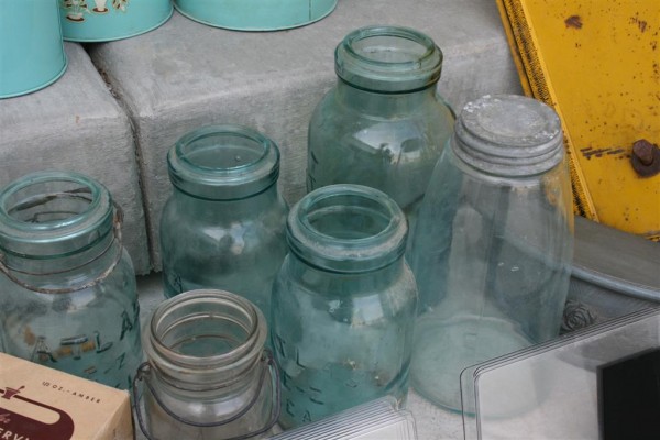 vintage glass jars