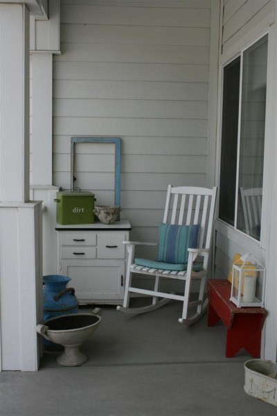 Front porch ready for spring