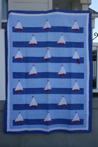 vintage sailboat quilt