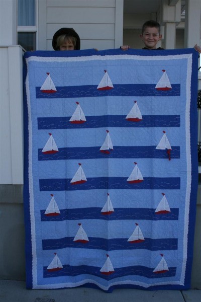 vintage sailboat quilt 2