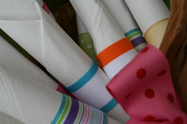 ribbon napkin rings