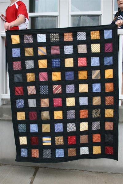 Silk Tie Quilt - Hopeful Homemaker