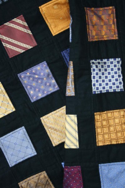 Silk Tie Quilt - Hopeful Homemaker