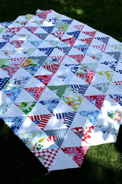 England Swings Flag Quilt top - Hopeful Homemaker